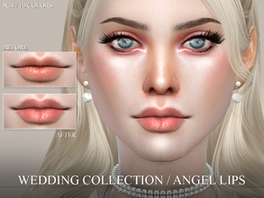 Sims 4 — Angel Lips N38 by Pralinesims — Lips in 10 colors.