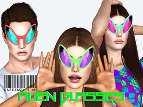 Sims 3 — Alien Glasses by KareemZiSims2 — These Alien Glasses give a fun and Sci-Fi touch for your sims wardrobe!