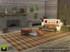 Sims 4 — Country Cottage Living  by TheNumbersWoman — That country feel and ambience reflected by the simple design. A
