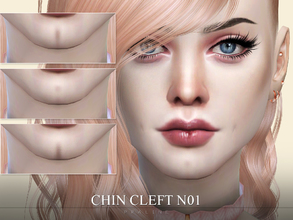 Sims 4 — Chin Cleft N01 by Pralinesims — Chin Cleft in 10 variations.