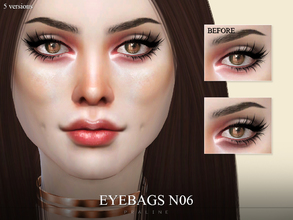Sims 4 — Eyebags N06 by Pralinesims — Natural eyecircles in 5 styles for your sims. All ages, all genders.