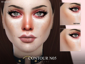 Sims 4 — Contour N05 by Pralinesims — Contour in 10 versions, for all ages and genders.
