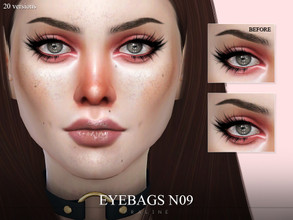 Sims 4 — Eyebags N09 by Pralinesims — Realistic eyebags in 20 versions, all ages and genders.