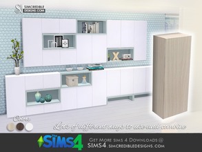 Sims 4 — Come cozy cabinet half-width by SIMcredible! — by SIMcredibledesigns.com available at TSR __________________ * 3