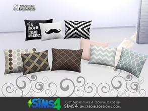 Sims 4 — Come cozy 3 cushions by SIMcredible! — by SIMcredibledesigns.com available at TSR __________________ * 3 colors