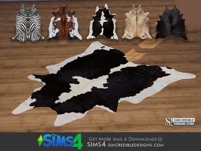 Sims 4 — Come cozy faux fur rug by SIMcredible! — by SIMcredibledesigns.com available at TSR __________________ * 5
