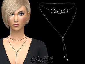Sims 4 — NataliS_Choker with geometric pendants by Natalis — Necklace-choker with contour geometric pendants. FT-FA-YA 2