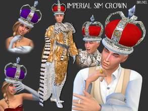 Sims 4 — Bruxel - Imperial Sim Crown - Get to Work needed by Bruxel —  Decorative large ornate crown covered in precious