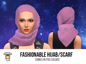 Sims 4 — indiaskapie's Fashionable Hijab/Scarf by indiaskapie2 — A new hijab mesh for your Muslim sims or can be used as
