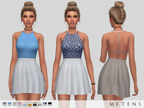Sims 4 — Poppy Dress by Metens — Comes in 10 colours. EA mesh edit by me I hope you like it! :) This is the updated