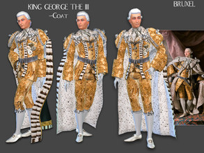 Sims 4 — Bruxel - King George III Set - Get to Work needed by Bruxel — A set of the coronation robes worn by King George