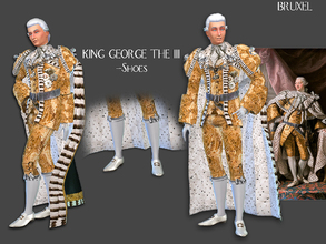Sims 4 — Bruxel - King George the III shoes by Bruxel — Polished, shiney shoes. Very formal and elegant to go with the