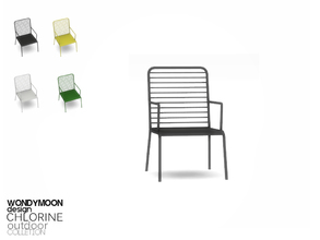 Sims 4 — Chlorine Living Chair by wondymoon — - Chlorine Outdoor - Living Chair - Wondymoon|TSR - Creations'2017