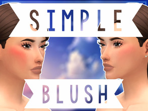Sims 4 — //Simple Blush// by AwesomeSimmerYT — ------------^Simple Blush^------------ -5 swatches -Maxis Match -Simple