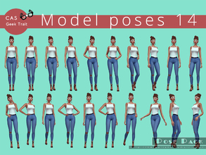 Sims 4 — Model poses 14 -Pose pack - CAS by HelgaTisha — Model poses 14 Pose pack - Including 20 poses - All in one CAS -