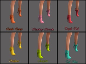 Sims 4 — Elfdor's Ankle Cuffed Boots ver. 1 Recolor - mesh needed by dltn43 — This is a Recolor of Elfdor's Ankle Cuffed