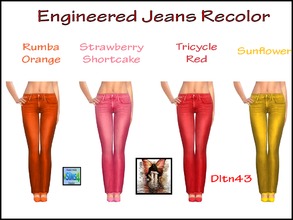 Sims 4 — Simsimay's Engineered Jeans Recolor - mesh needed by dltn43 — This is a Recolor of Simsimay's Engineered Jeans.
