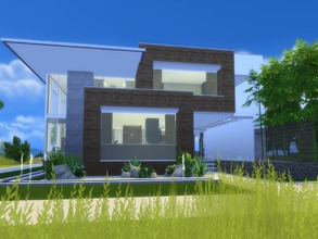 Sims 4 — Silara by Suzz86 — Modern Home featuring open kitchen with bar ,dining area and livingroom. 3 bedroom, 1
