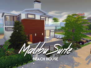 Sims 4 — Malibu Suite Beach House by Simstailored — This is a modern luxurious beach house inspired by several houses