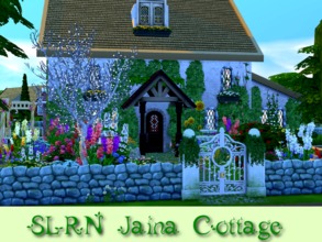 Sims 4 — SLRN Jaina Cottage by Whatthewoohoo — Quaint little english cottage built just for you sims . This cute