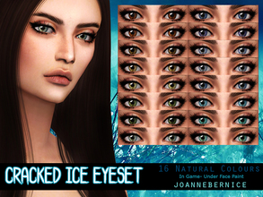 Sims 4 — Cracked Ice Eyeset by joannebernice — New Eyeset Guys! Comes in 16 natural colours. This is not a genetic set,