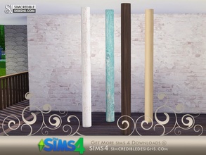 Sims 4 — Breezy column by SIMcredible! — by SIMcredibledesigns.com available at TSR __________________ * 3 colors