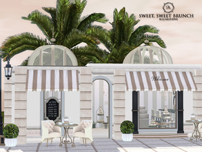 Sims 3 — Sweet, Sweet Brunch by Aquarhiene — A tiny and pretty cafe for your simmies! 