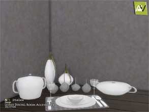 Sims 4 — Leifar Dining Room Accessories by ArtVitalex — - Leifar Dining Room Accessories - ArtVitalex@TSR, Apr 2017 - All