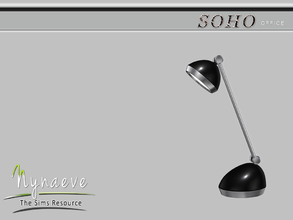 Sims 4 — Soho Desk Lamp by NynaeveDesign — Soho Office - Desk Lamp Located in: Lighting - Table Lamp Price: 200 Tiles: