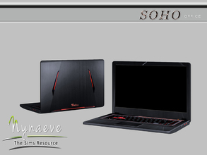 Sims 4 — Soho Laptop by NynaeveDesign — Soho Office - Laptop Located in: Electronics - Computers Price: 3000 Tiles: 1x1