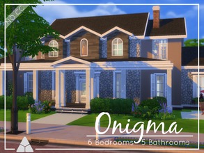 Sims 4 — Onigma Lane by ProbNutt — The Onigma's welcoming, front foyer opens onto a desirable flex space and the airy