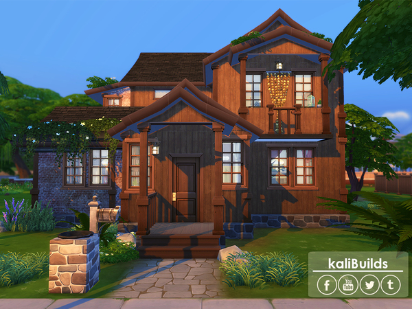 Sims 4 — Bohemian Family House by kaly_t072 — An old hippie hang out! I love the bohemian/hippie style, always have and