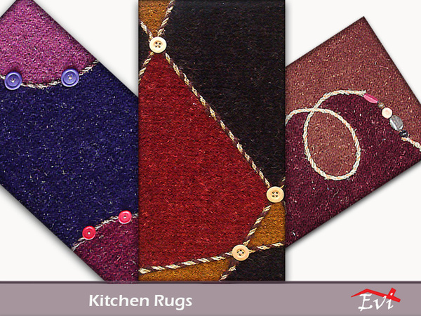 Sims 4 — Kitchen and door mats by evi — Small, practical, easily washed these mats are for many uses.