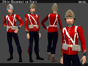 Sims 4 — Bruxel - Victorian Soldier Uniform by Bruxel — The British 24th Regiment of Foot around the year 1880. The