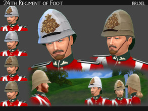 Sims 4 — Bruxel - Victorian Helmet by Bruxel — A British pith helmet apart of the 24th Regiment of Foot Division. This
