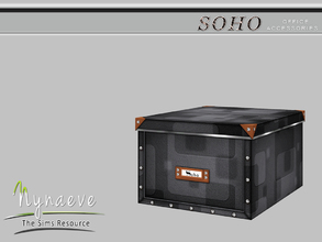 Sims 3 — Storage Box by NynaeveDesign — Soho Office - Storage Box Located in: Decor - Miscellaneous Price: 121 Tiles: