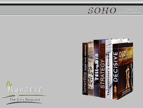 Sims 3 — Books v1 by NynaeveDesign — Soho Office - Books v1 Located in: Decor - Miscellaneous Price: 121 Tiles: 0.5x0.5