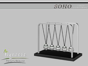 Sims 3 — Newtons Cradle by NynaeveDesign — Soho Office - Newtons Cradle Located in: Decor - Miscellaneous Price: 121