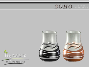 Sims 3 — Soho Vase v2 by NynaeveDesign — Soho Office - Vase v2 Located in: Decor - Miscellaneous Price: 121 Tiles: