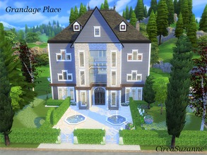 Sims 4 — Grandage Place by circasuzanne2 — Looking for a Victorian home with elegant decor, lush gardens, and a unique