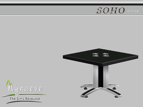 Sims 3 — Soho Office Sidetable by NynaeveDesign — Soho Office - Sidetable Located in: Surfaces - End Tables Price: 250