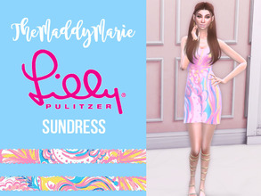 Sims 4 — THEMADDYMARIE'S Lilly Pulitzer Sundress by themaddymarie — A Lilly Pulitzer sundress in