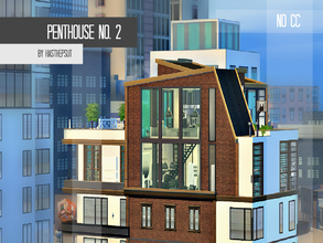 Sims 4 — Penthouse No. 2 by Hasthepsut2 — Enjoy your new industrial flat located in the centre of Art District, perfect