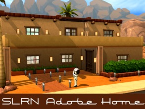 Sims 4 — SLRN Adobe Home by Whatthewoohoo — This desert home is a greater starter for your Sims. Built for three young