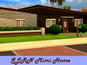 Sims 4 — SLRN Mimi Home by Whatthewoohoo — This little home is a perfect starting point for your young sim couple with