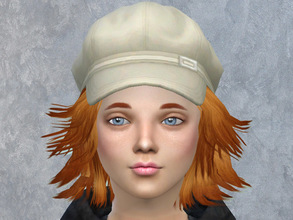 Sims 4 — sidelayered hair for girls by neissy — new hairstyle 9 colors natural compatible with hat