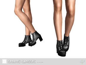 Sims 3 — Spring classic shoes by Shushilda2 — Shoes for cold spring - new mesh - 3 recolorable channels - low poly