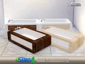 Sims 4 — Realce tub by SIMcredible! — by SIMcredibledesigns.com available at TSR 4 colors variations