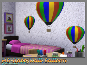 Sims 4 — MB-HappyWall_Balloon by matomibotaki — MB-HappyWall_Balloon, fly away and dream your dream, nice balloon