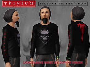 Sims 3 — Trivium Longsleeve Shirt by Downy Fresh by Downy Fresh — *New Mesh, all LODs* Silence In The Snow Trivium